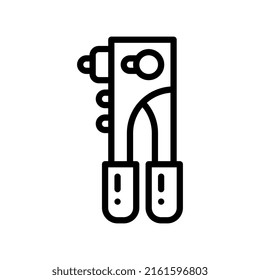 riveter line style icon. vector illustration for graphic design, website, app. EPS 10