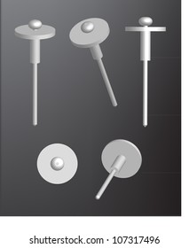 Rivets Stock Vector (Royalty Free) 107317496 | Shutterstock