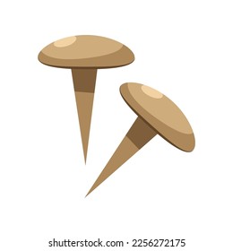 Rivetos para ilustración vectorial de carpintería. Dibujo de dibujos animados de instrumento y banco de trabajo para carpintería de fondo blanco. Carpintería, renovación, concepto de profesiones