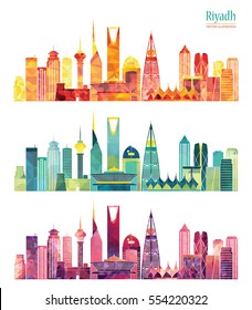 Riyadh skyline. Vector illustration