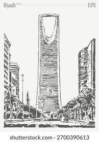 La arquitectura icónica de Riad incluye la Torre del Centro del Reino, un símbolo del diseño contemporáneo