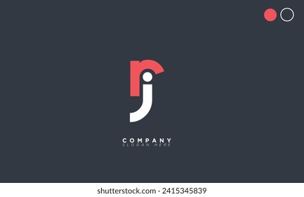  RJ Alphabet letters Initials Monogram logo JR, R and J