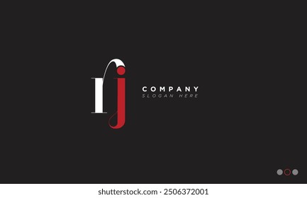 RJ Alphabet letters Initials Monogram logo JR, R and J