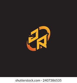 RJ combination letter unique initials logo esport for gaming team, youtube, twitch