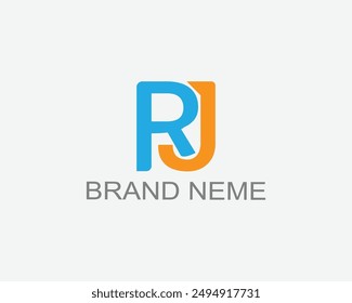 RJ Creative  logo design  template Free vector