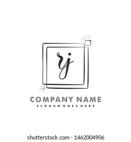 RJ Initial beauty monogram logo vector