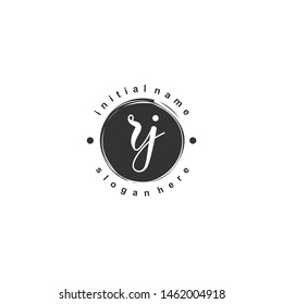RJ Initial beauty monogram logo vector