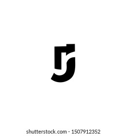 Rj Jr Letter Vector Logo Design