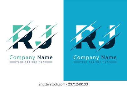 RJ Letter Logo Design Concept. Vector Logo Illustration