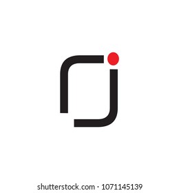 rj letter vector logo