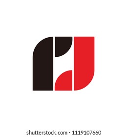 rj letter vector logo