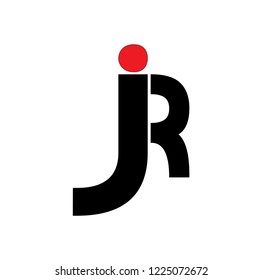 rj letter vector logo. jr letter vector logo