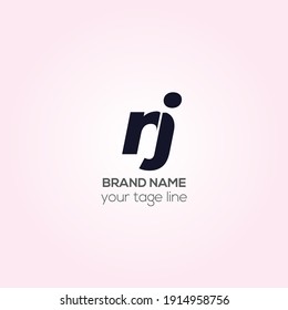 Diseño de logotipo vectorial de letras RJ, diseño de logotipo de iniciales RJ creativas 