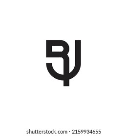 Rj logo design vector templates, silhouette 