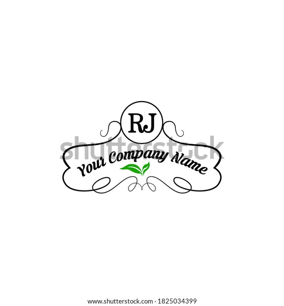 Rj Monogram Dummy Company Name Logo Stock Vector (Royalty Free