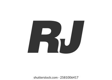 RJ Techno Editable Font Logo For Corporate Branding. Bold, Futuristic Design With Unique Typographic Ideas. Minimal Custom Type And Dynamic Letter Variations For Promotion, Printing, And Book Titles