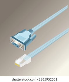 RJ45 to DB9 Console Cable