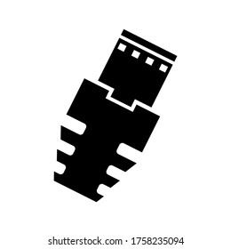 rj45  icon or logo isolated sign symbol vector illustration - high quality black style vector icons
