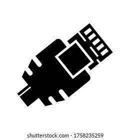 rj45  icon or logo isolated sign symbol vector illustration - high quality black style vector icons
