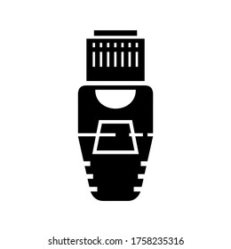 rj45  icon or logo isolated sign symbol vector illustration - high quality black style vector icons
