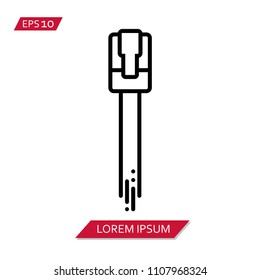 Rj45 lan cable vector icon symbol