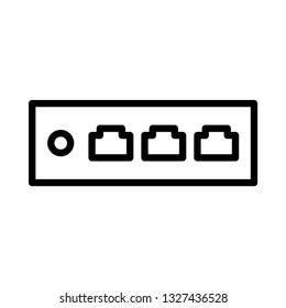 rj45 line icon