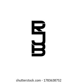 letra rjb diseño original del logotipo de monograma