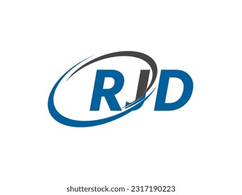 RJD letter creative modern elegant swoosh logo design