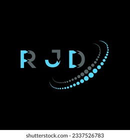 RJD letter logo creative design. RJD unique design.
