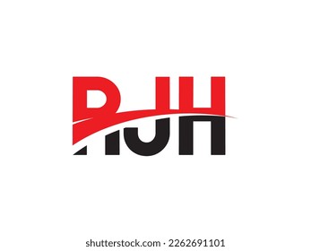 RJH Letter Initial Logo Design Vector Illustration