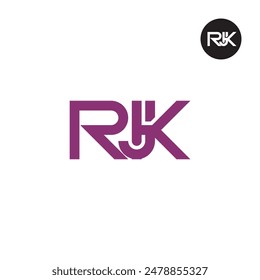 RJK Logo Letter Monogram Design