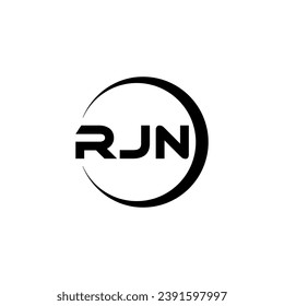 RJN Letter Logo Design, Inspiration for a Unique Identity. Modern Elegance and Creative Design. Watermark Your Success with the Striking this Logo.
