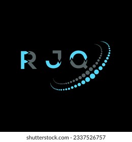 RJQ letter logo creative design. RJQ unique design.
