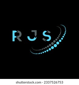RJS Brief Logo kreatives Design. RJS einzigartiges Design.
