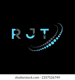 RJT letter logo creative design. RJT unique design.
