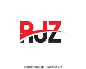 RJZ Letter Initial Logo Design Vector Illustration