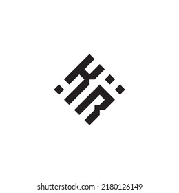 Logotipo de concepto geométrico abstracto RK en diseño profesional de alta calidad que será mejor para el estilo de la calle