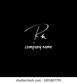 Rk handwritten logo for identity