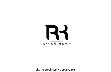 RK KR R K modelo de monograma del logotipo del vector abstracto
