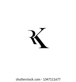 Rk letter logo