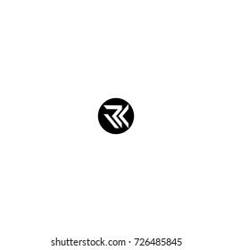 rk letter logo
