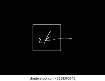 RK Letter logo design and Initial logo