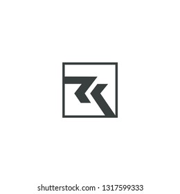 RK letter logo icon vector illustration