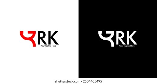 rk letter logo. k logo with cup icon. y letter logo