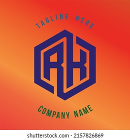 RK  lettering logo is simple, easy to understand and authoritative