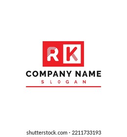 RK Logo Design. RK Letter Logo Vector Illustration - Vector