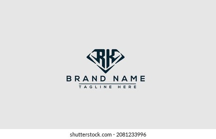RK Logo Design Template Vector Graphic Branding Element.