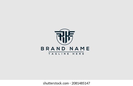 RK Logo Design Template Vector Graphic Branding Element.