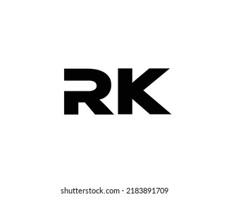 RK logo design vector template