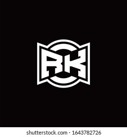 rk logo images stock photos vectors shutterstock https www shutterstock com image vector rk logo monogram ribbon style circle 1643782726